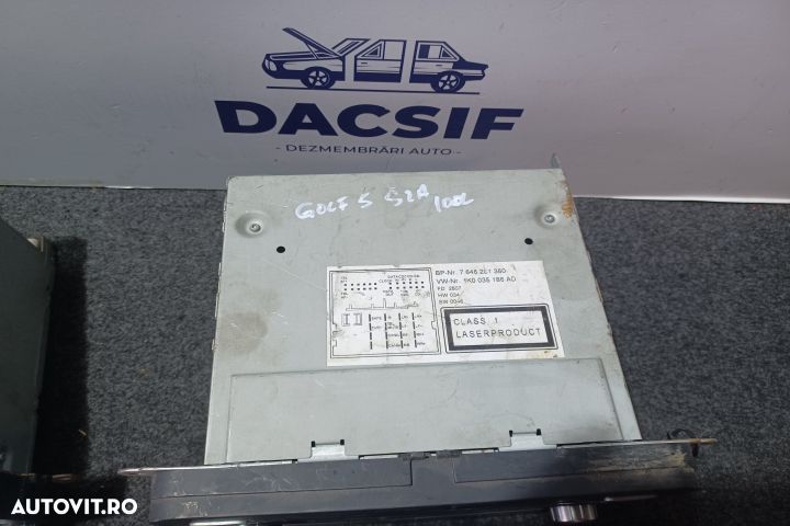 Radio cd 1K0035186AD Volkswagen VW Golf 5 [2003 - 2009] Plus minivan - 3