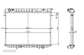 Radiador de refrigeração Opel Frontera A 2.5 Tds VM - 2