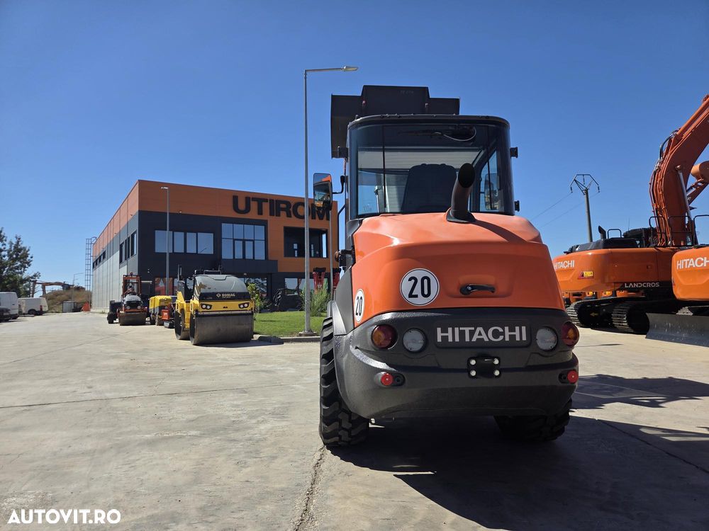 Hitachi ZW75-6, 2023, 151h, EX DEMO, 6 tone, ridica 2,4tone la 3,2m, Cupla rapida, CUPA 1mc, FURCI, articulat, transmisie 4x4, Deutz 75CP, 2 locuri, produs in Germania, posibilitate leasing 4 ani-PROMOTIE 51.900 EUR+Tva - 3