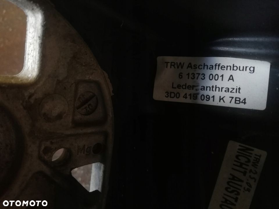 VW TOUAREG 7L KIEROWNICA SKÓRZANA 3D0419091K - 6