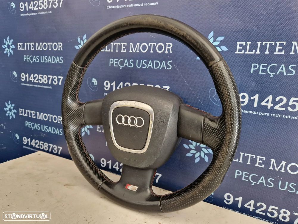 Volante usado pele com airbag AUDI A3 8P S-LINE