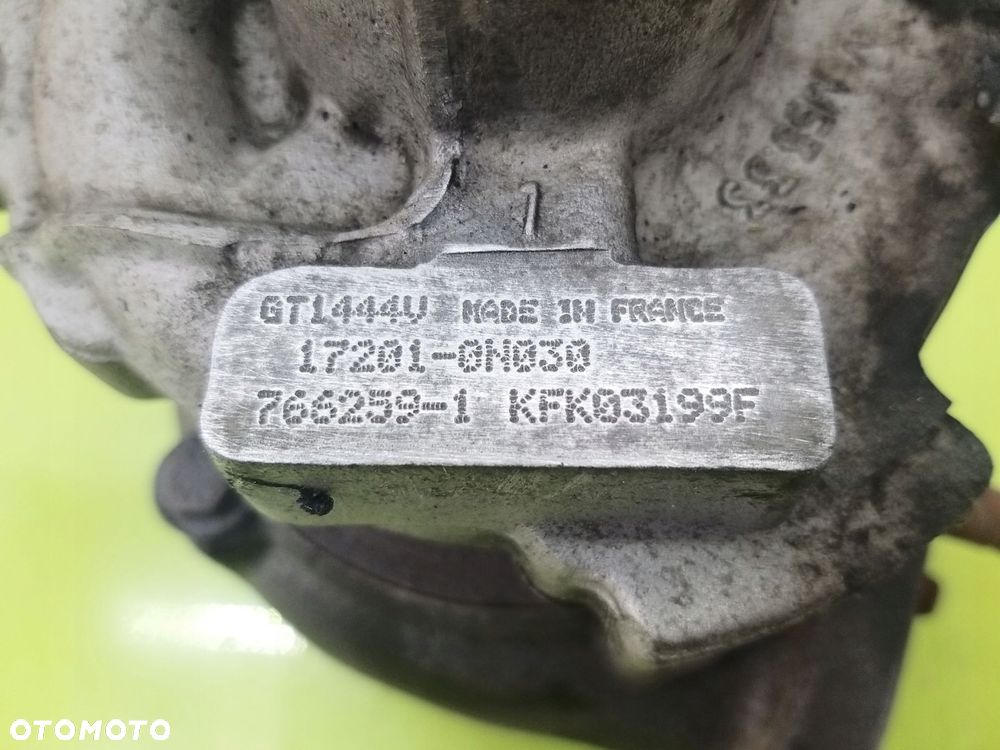 Turbosprężarka turbina Toyota Yaris II 1,4 D4D 05-11 R GT1444U GARRETT - 2