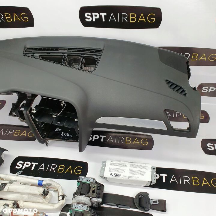 AUDI A4 B8 DESKA ROZDZIELCZA KONSOLA KOKPIT PULPIT PODUSZKI AIRBAG AIR BAG PASY KURTYNY  KIT SET - 3