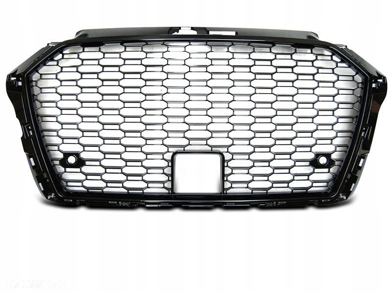 ATRAPA GRILL AUDI A3 V8 OD 2017 SPORT BLACK POŁYSK - 1