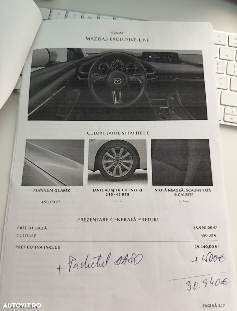 Mazda 3 e-SKYACTIV-G 150 M HYBRID DRIVE EXCLUSIVE-LINE - 3