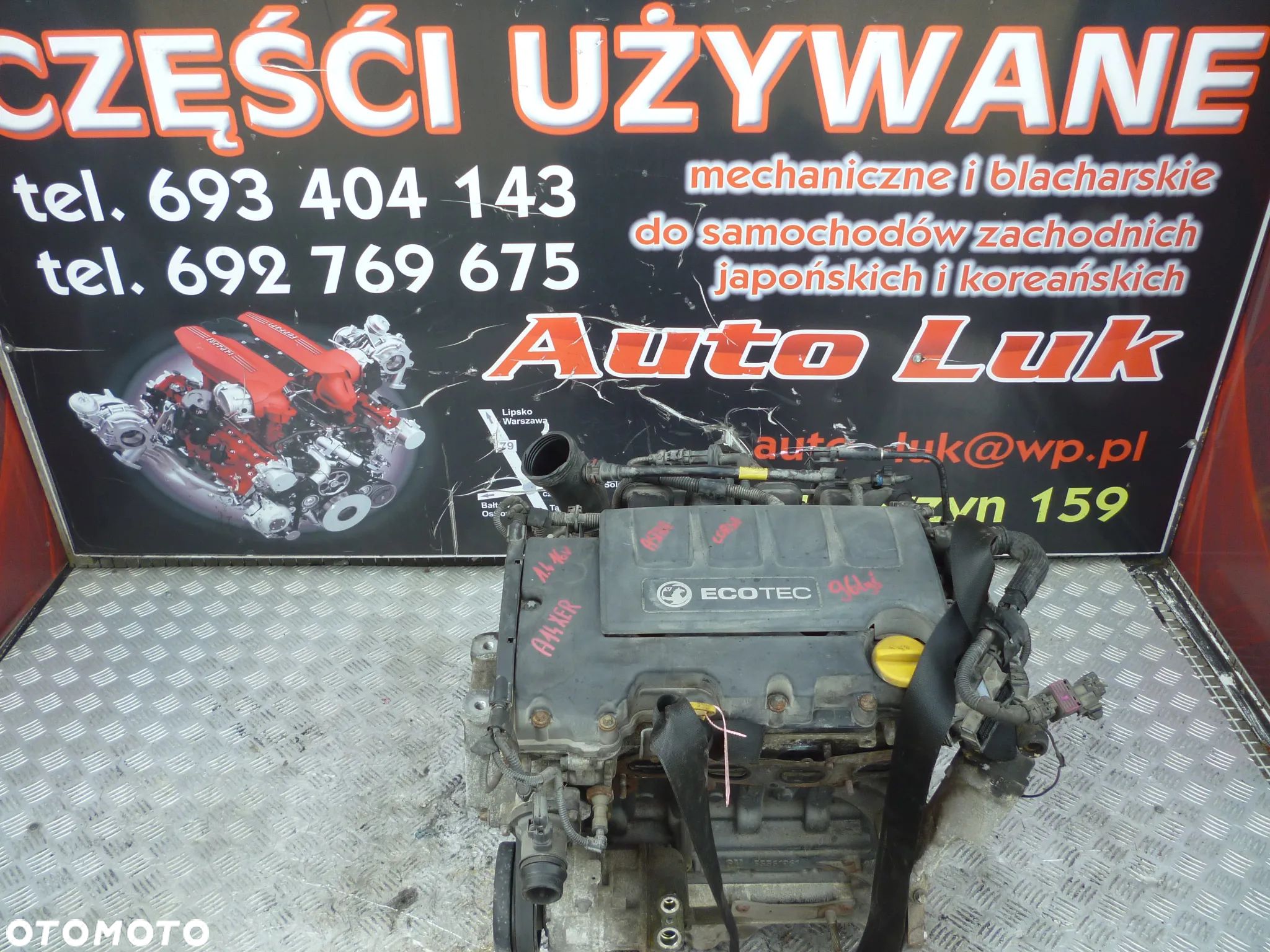 SILNIK OPEL ASTRA CORSA 1.4 16V A14XER 96 TYS - 1