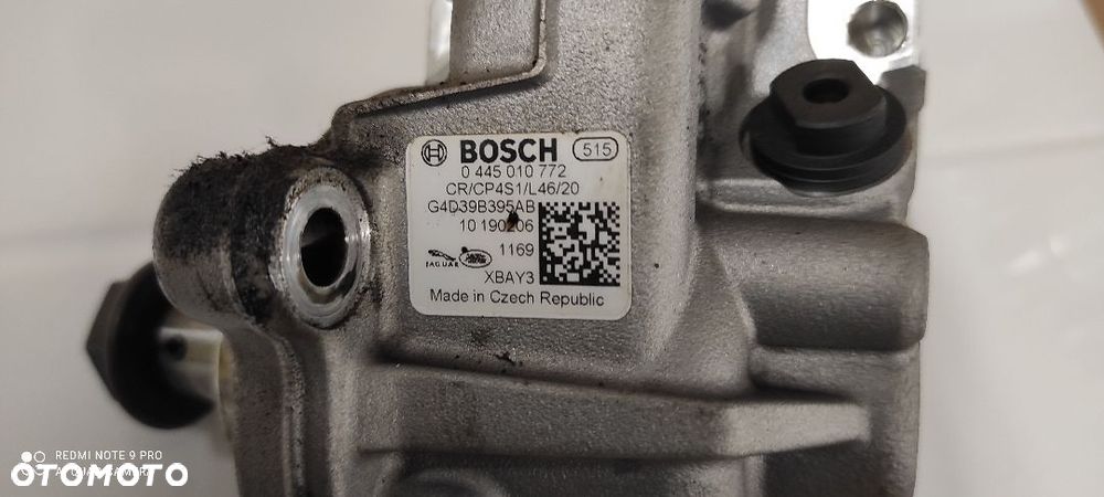 Pompa wtryskowa 0445010772 Jaguar Land Rover 2.0d 180KM GWARANCJA niski przebieg - 2