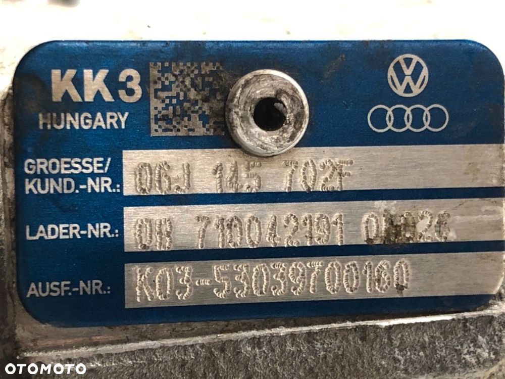 TURBOSPRĘŻARKA  SKODA SUPERB II Kombi (3T5) 2009 - 2015 1.8 TSI 112 kW [152 KM] benzyna 2009 - - 7