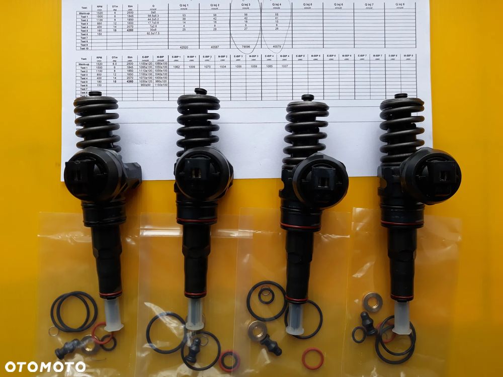 Pompowtryski 2,0TDI BPW BRT BSS 038130073BJ 0414720229 + Uszczelki - 4