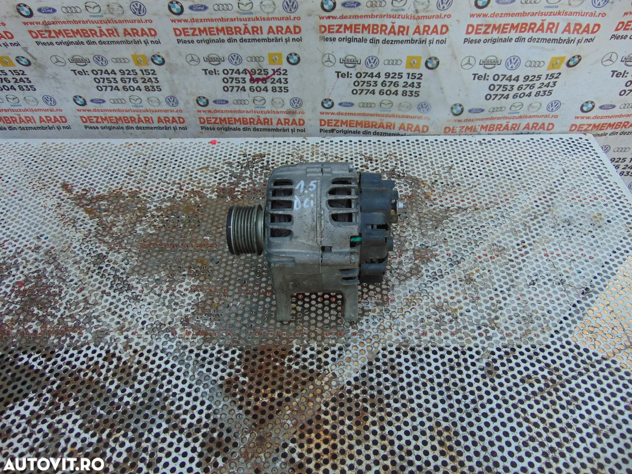 Alternator Dacia Custer 1.5 Nissan Qashqai Renault megane cod 231001318r clio 4 sandero dokker lodgy kadjar captur - 1