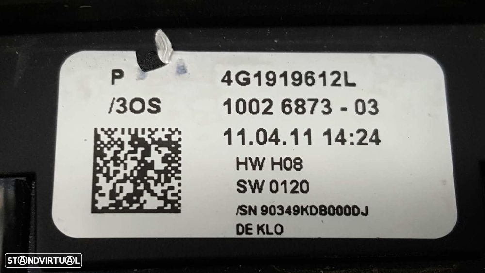 CONTROLE DO NAVEGADOR AUDI A6 LIM. (4G2) 3.0 TDI QUATTRO - 5