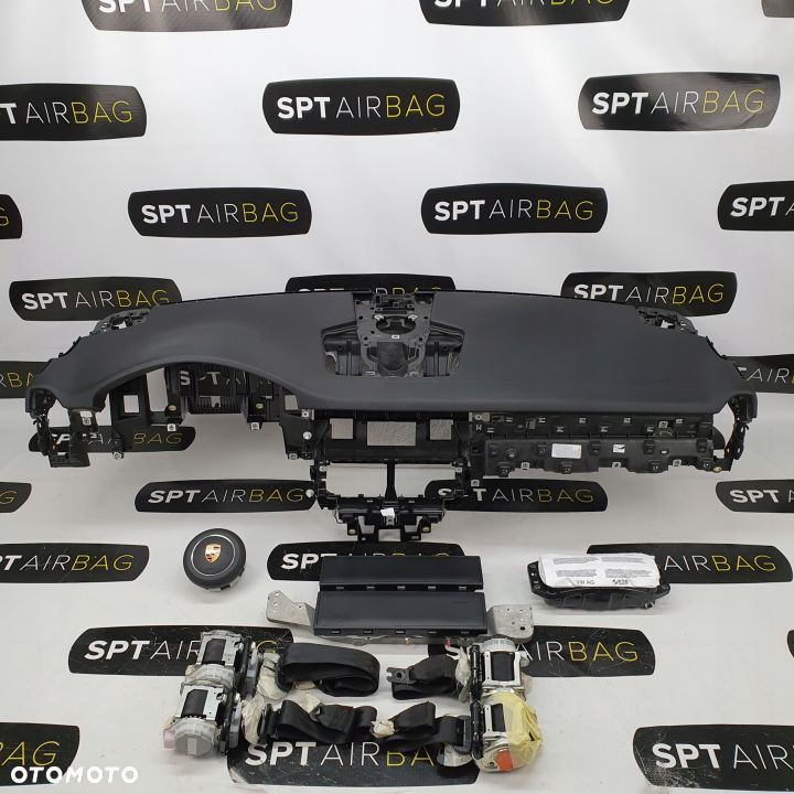 PORSCHE CAYENNE III 3 9Y0 DESKA ROZDZIELCZA KONSOLA KOKPIT PULPIT PODUSZKI AIRBAG AIR BAG PASY KIT SET - 1