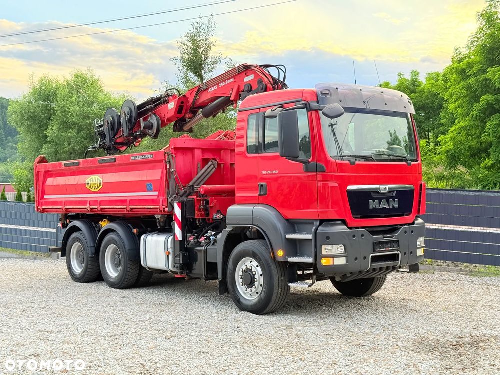 MAN * TGS 26.360 MAN * HDS Kran ATLAS 240.02 * Napęd 6X6 * Kiper Wywrotka Meiller * Kosz Łyżka * Energetyka * - 35