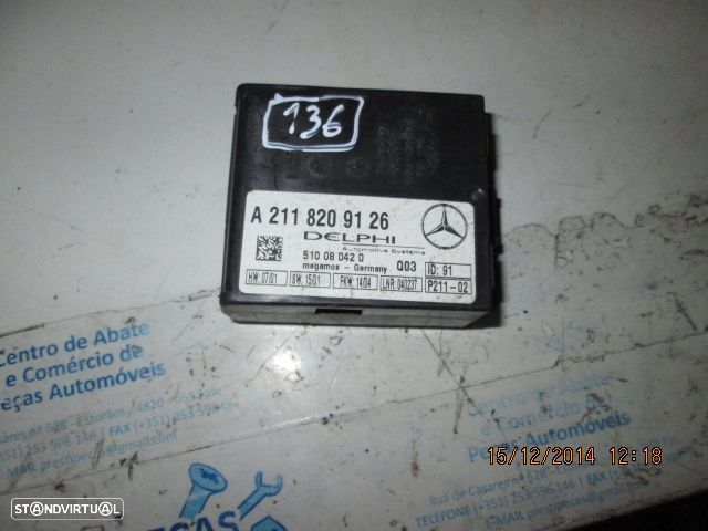 Modulo A2118209126 MERCEDES W203 2000 ALARME MERCEDES W209 2004 CLK ALARME - 1