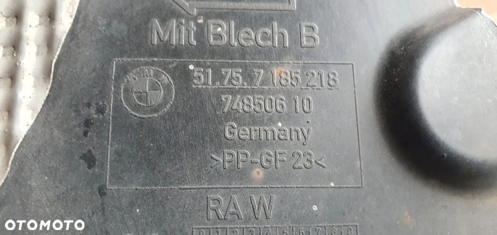 Osłona podwozia płyta BMW I E81 E87 7185218 7127361 - 5