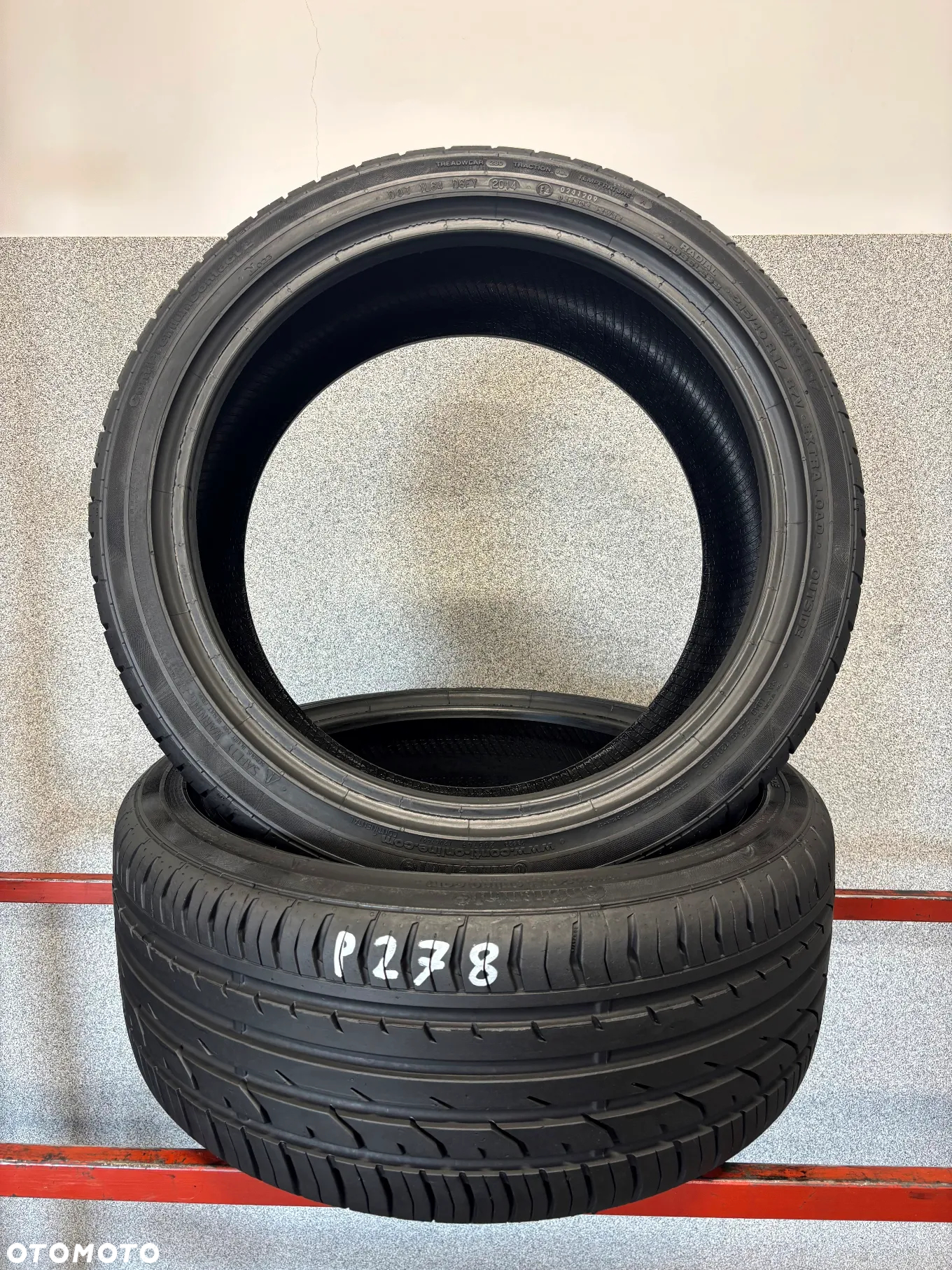 2 OPONY LETNIE CONTINENTAL 215/40/17  87V  XL,E4 - 5