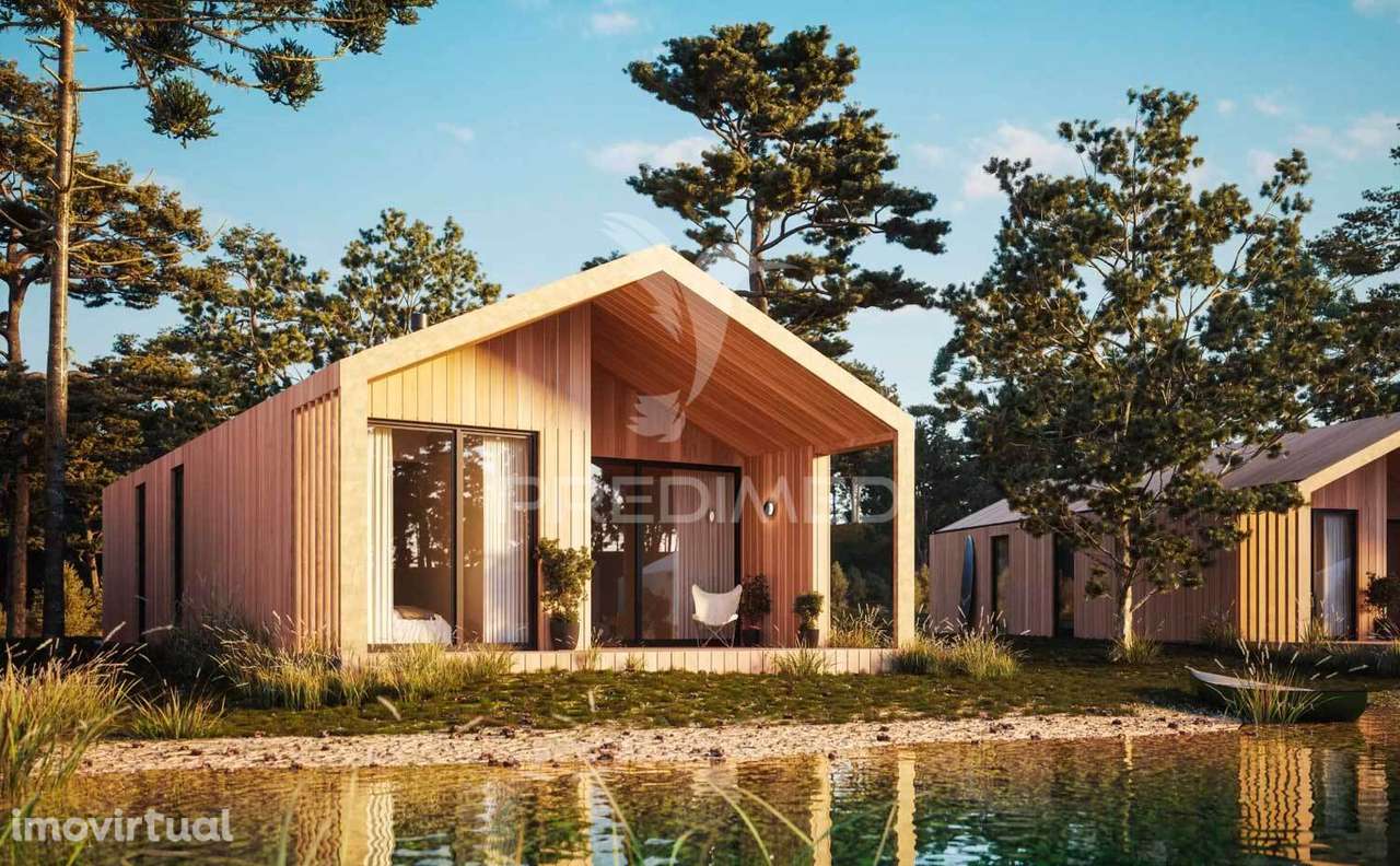 Moradia T1 nova, de madeira, junto à Lagoa de Óbidos - Grande imagem: 4/22