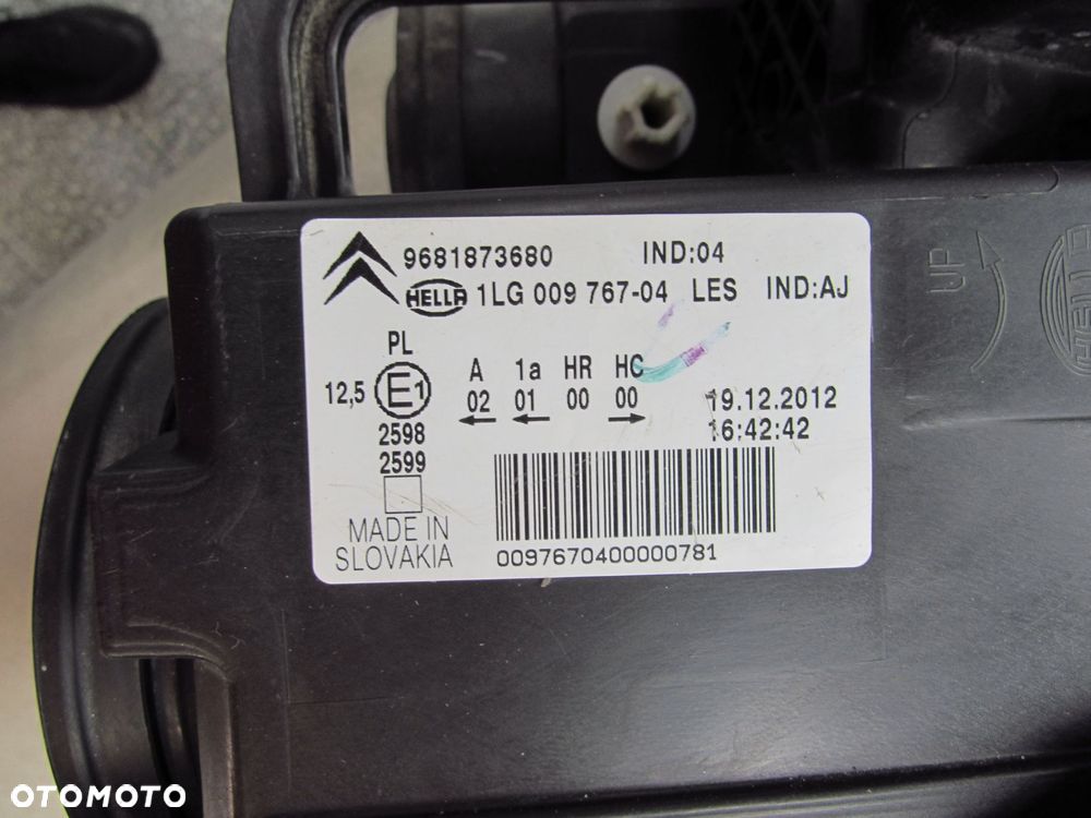 CITROEN C3 PICASSO 08-16 LAMPA REFLEKTOR PRZOD PRAWA 9681873680 UK - 6