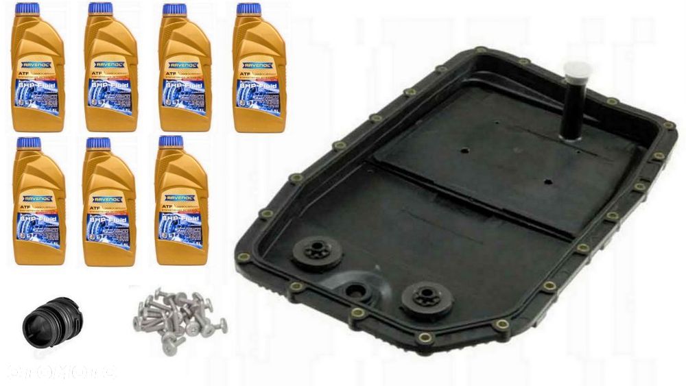 zestaw serwisowy oleju olej filtr miska skrzyni biegów przelotka bmw jaguar 6HP26 6HP28 6HP32 - 1