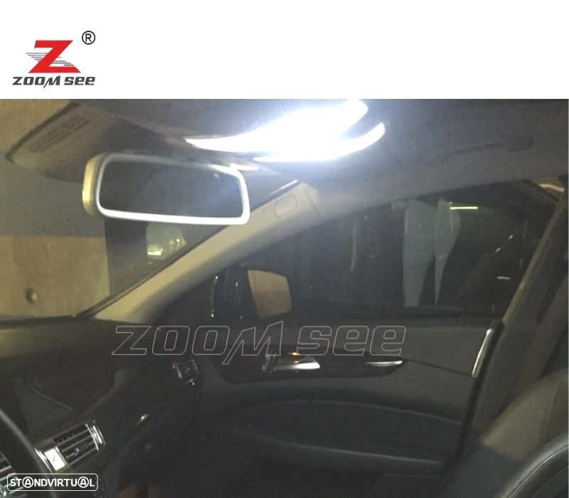 KIT COMPLETO DE 19 LÂMPADAS LED INTERIOR MERCEDES E CLASE W210 WAGON E420 E320 95-01 - 3