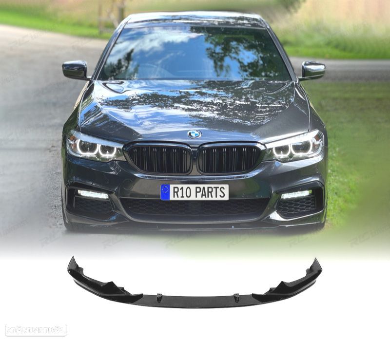SPOILER LIP FRONTAL BMW G30 G31 17- LOOK PERFORMANCE II PRETO BRILHANTE - 1