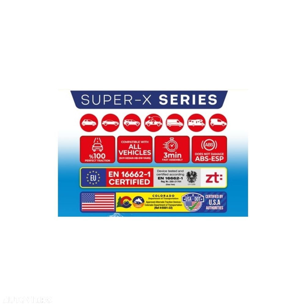 LANTURI AUTO textile zapada 3D SUPER-X  -Toate marimile disponibile- - 6