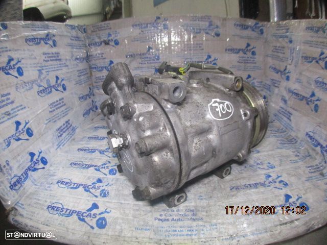 Compressor AC 3M5H19D629GD  SD7VDA S4   FORD CMAX 2004 1.6Tdci FORD FOCUS CMAX FASE 1 2004 1.6TDCI 110CV 5P CINZA DIESEL SANDEN - 1