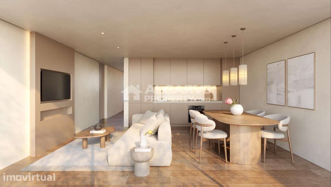 Apartamento de Luxo T1 com Vista Mar à Venda em Resort no Algarve - Grande imagem: 3/14