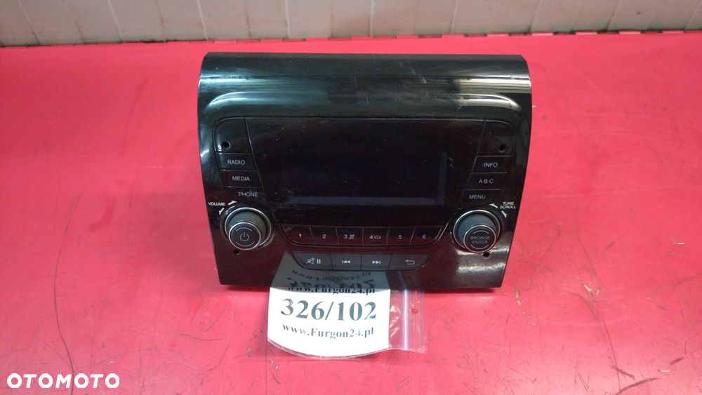 RADIO FIAT DUCATO JUMPER BOXER KOD 14- 07356825980 NO 326/102 - 1