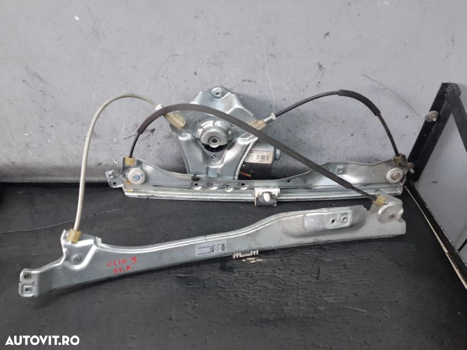 Macara cu motoras stanga fata renault clio 3 br0 1 cr0 1 400860f 8200291145j 981282103 - 1