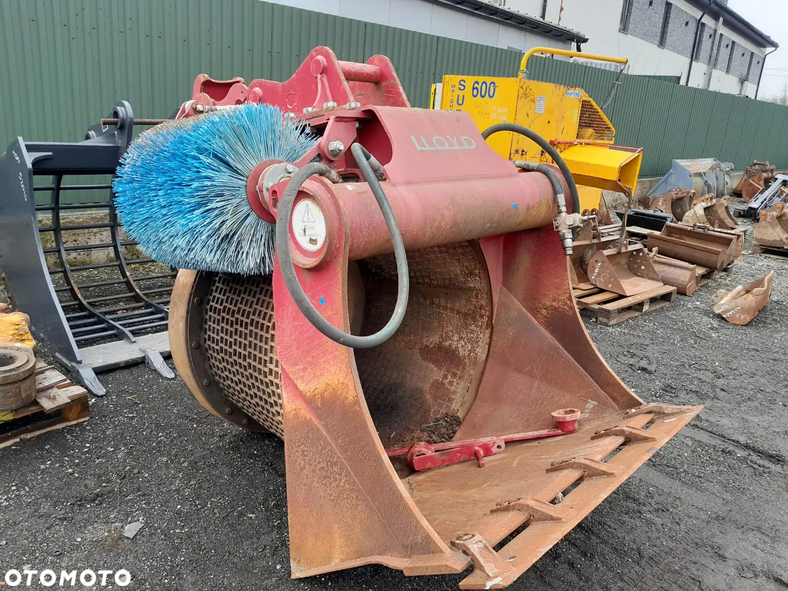 Łyżka ażurowa przesiewająca sortująca hydrauliczna bębnowa przesiewacz do koparki szerokość 130cm. - 10