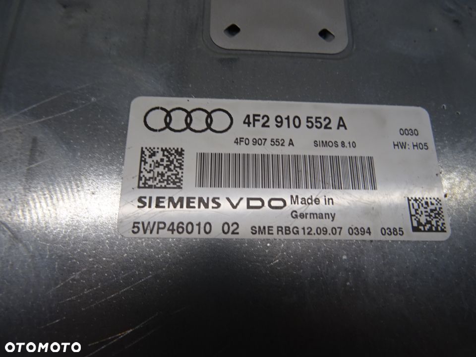 AUDI A6 C6 04-07 2.8 V6 KOMPUTER STEROWNIK SILNIKA 4F2910552A - 4