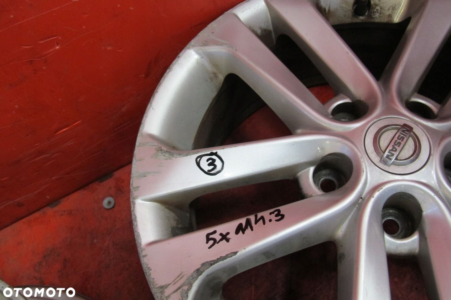 NISSAN JUKE 1 I F15 FELGI ALUMINIOWE 17 7J ET47 5x114.3 1KA2A KOMPLET - 7