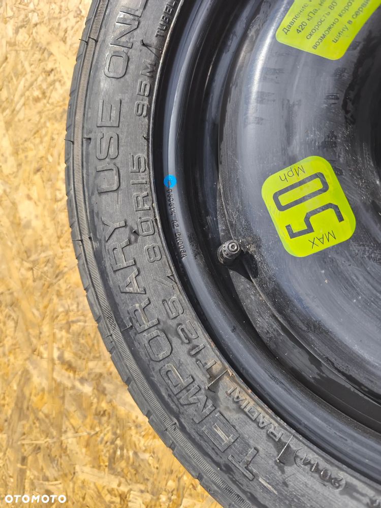 KOŁO DOJAZDOWE ZAPASOWE 125/80R15 15 CALI 4X108 CITROEN PEUGEOT - 4