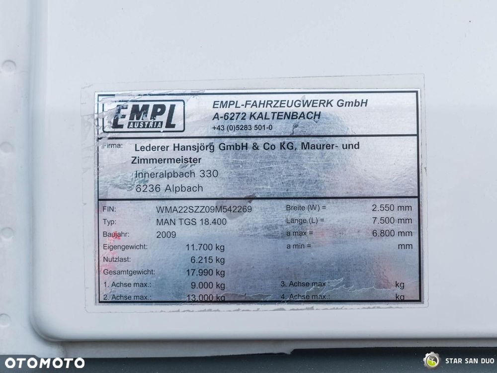 MAN TGS 18.400 4x4 HIAB 144 E-5 Hipro HDS  Żuraw Fly Jib Wywrotka - 24