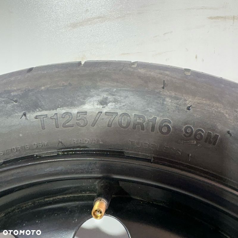 KOŁO DOJAZDOWE ZAPASOW VOLSKWAGEN SIROCCO T125/70 R16 5X112 DARMOWA DOSTAWA - 1