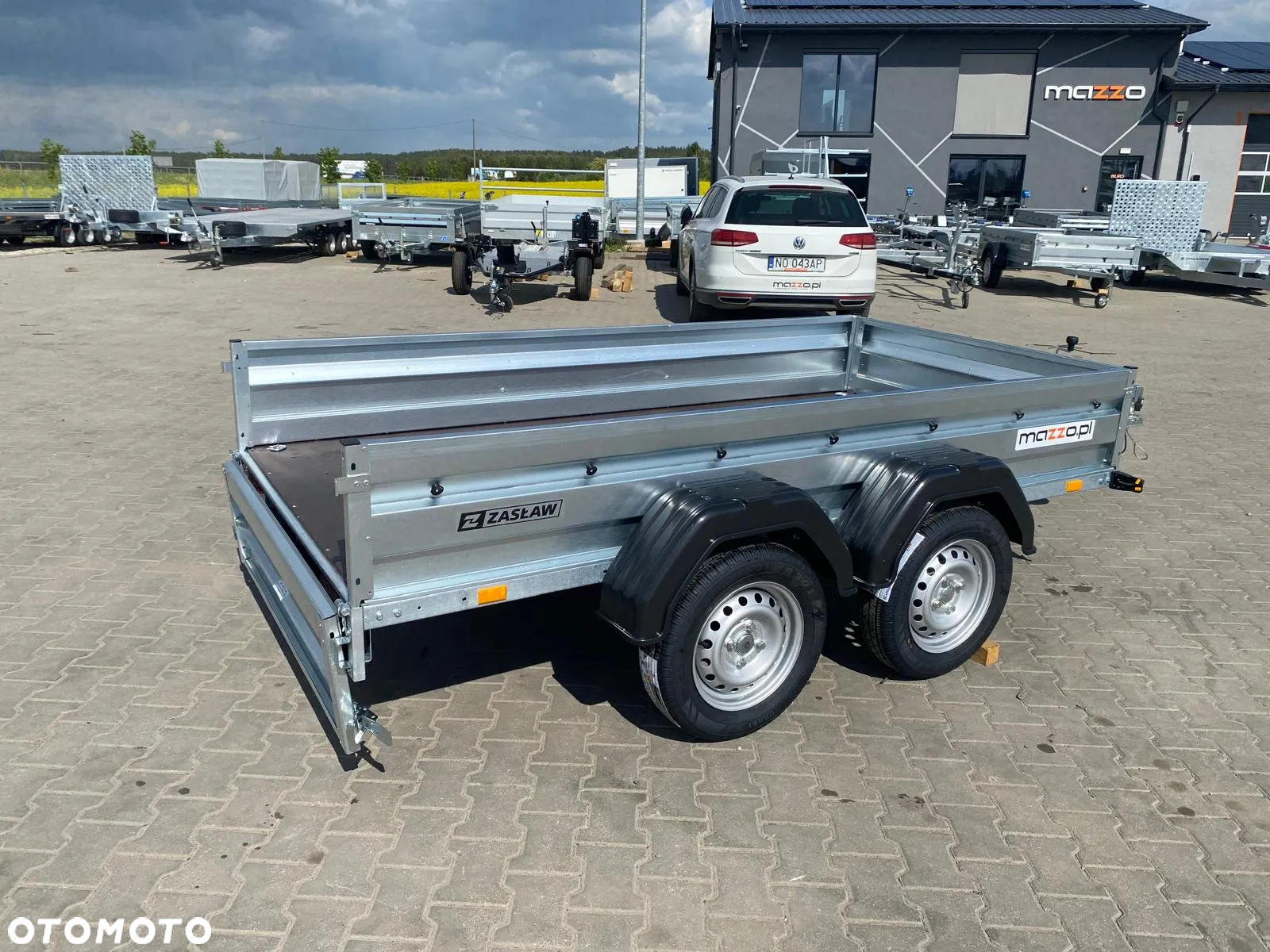 Zaslaw Dostawa Przyczepa DMC750kg 265x132x35cm, 2 osie SOLIDNA I MOCNA! HIT! - 10