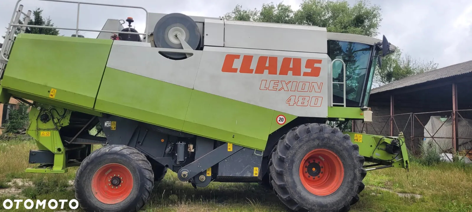 Claas Lexion 480, heder 7,5m, wózek, stół do rzepaku - 8