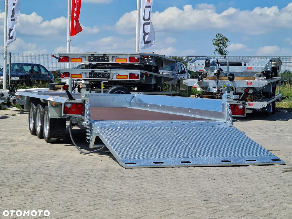 TEMARED DOSTAWA! Przyczepa BUILDER 3 wym. 400x180x30 do przewozu MINIKOPARKI, sprzętu budowlanego! TRAP, 3 osie, DMC 3500kg - 9