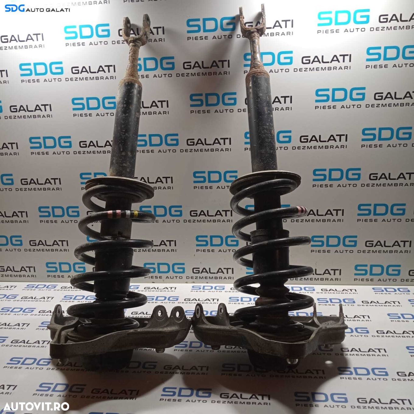 Set Amortizoare Fata Stanga Dreapta Complete cu Arcuri si Flanse Audi A4 B6 1.9 TDI 2001 - 2005 Cod 8E0413031CB [2190] - 1