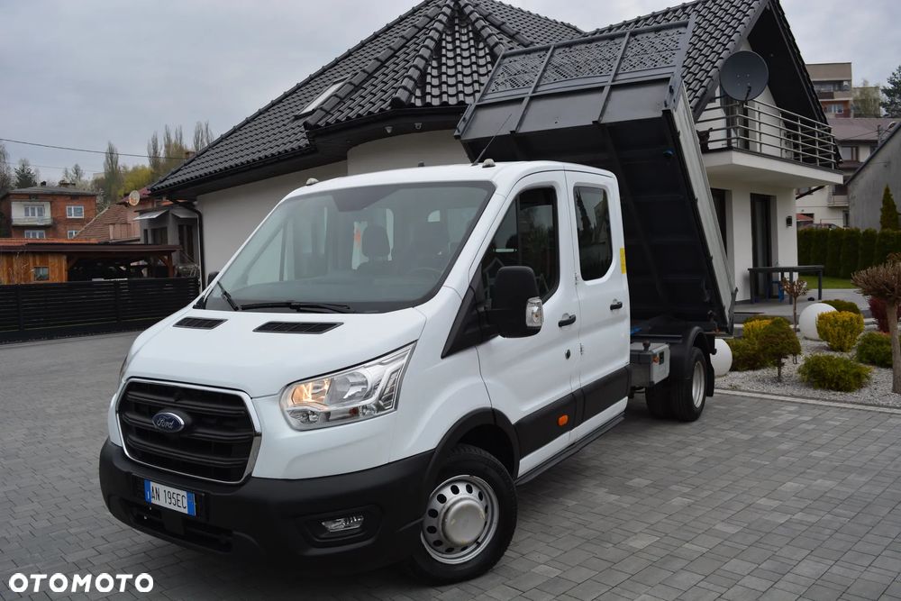 Ford TRANSIT_PIĘKNY 2020/21 Rok-EURO 6+KLIMA_SOLIDNA 3-STRONNA ORYGINALNA WYWROTKA Z WŁOCH_7-OSÓB BRYGADÓWKA DOKA - 1