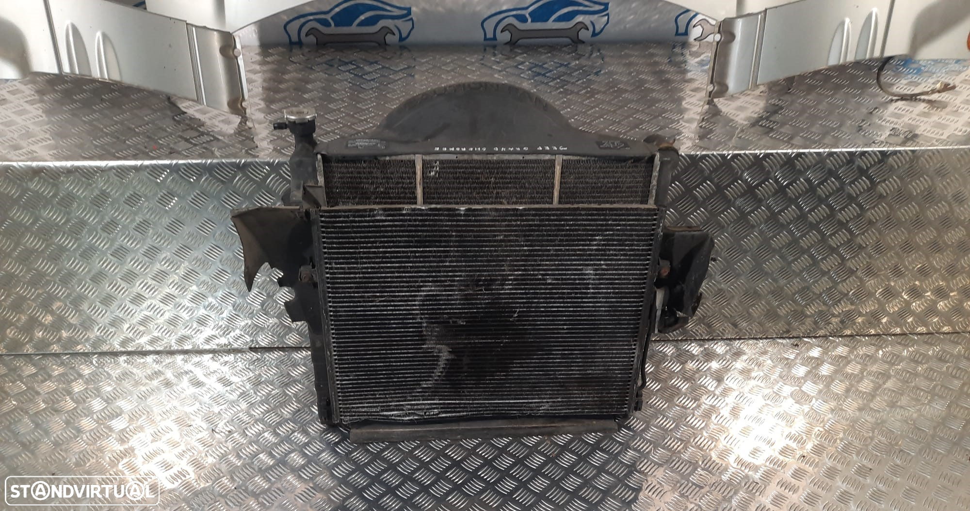 FRENTE COMPLETA JEEP GRAND CHEROKEE II 2 MK2 WJ CAPOT PARACHOQUES GUARDA-LAMAS OTICAS RADIADOR VENTILADOR FRENTE FIBRA REFORÇO - 10