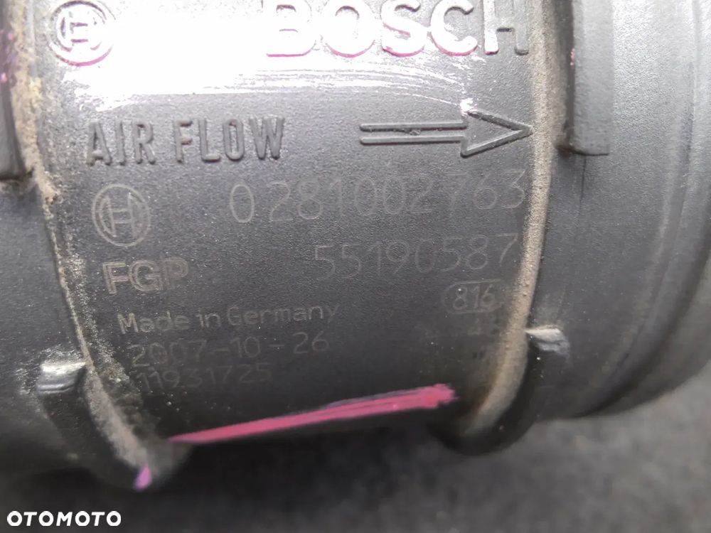 FIAT ALFA IVECO PRZEPŁYWOMIERZ 55190587 0281002763 BOSCH + WTYCZKA INSTALACJA POSIADAM 2SZT - 4