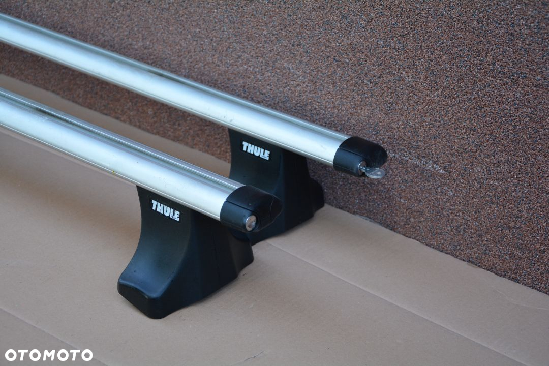 Thule bagażnik dachowy  belki alu 120 cm plus stopy 750 Klucz - 2