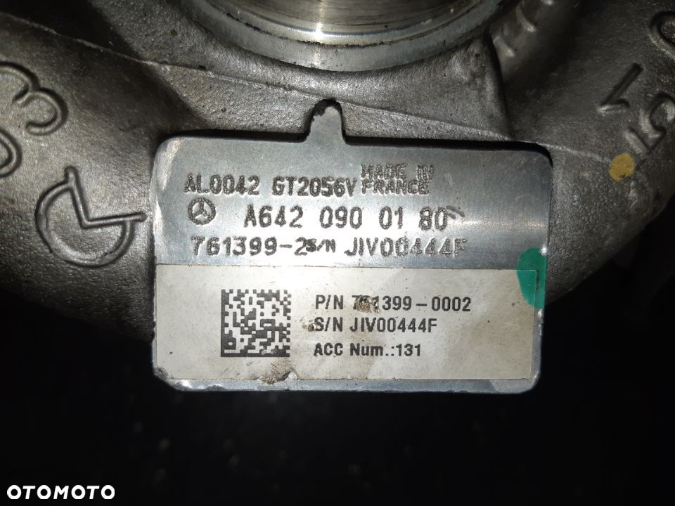 TURBOSPRĘŻARKA MERCEDES W221 3.0 CDI A6420900180 - 6