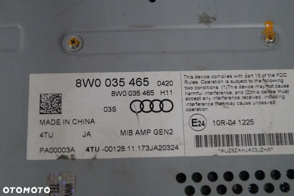 audi a5 a4 8w b9 wzmacniacz radia audio bang 8w0035465 - 2