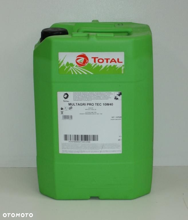 OLEJ STOU TOTAL MULTAGRI PRO TEC 10W40 20L PROTEC - 2