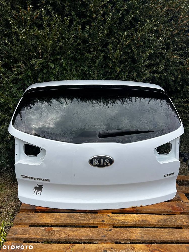 Klapa bagażnika Kia Sportage III ORYGINAŁ spoiler + szyba + wycieraczka - 3