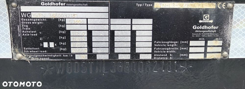 Goldhofer Poszerzana / Odstępstwa / - 8