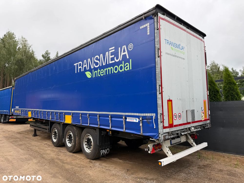 Schmitz Cargobull FIRANKA / PODNOSZONY DACH / PLANDEKA JAK NOWA / RAMA OCYNK / PEŁNE WYPOSAŻENIE DO ZAŁADUNKU PASY, MATY, NAROŻNIKI / 2 KOŁA ZAPASOWE / GOTOWA DO PRACY !! - 2